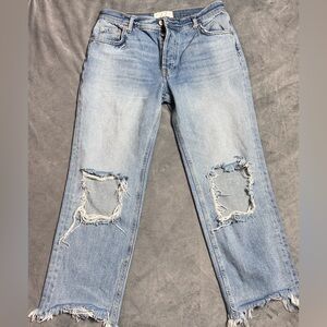 Free people Distressed Light Blue Women's Jeans